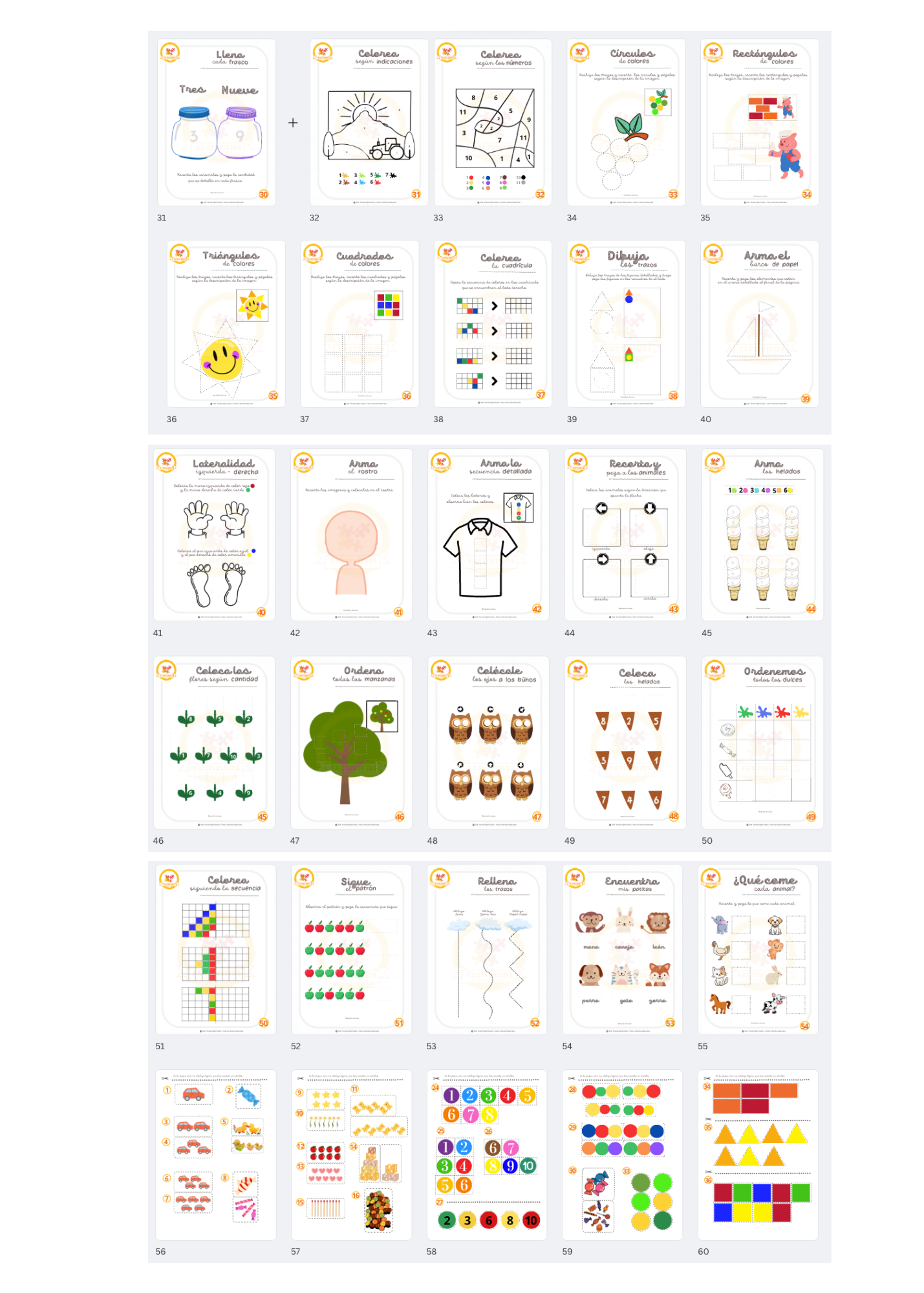 Actividades Infantiles 4 años + | Mi Tercer Libro