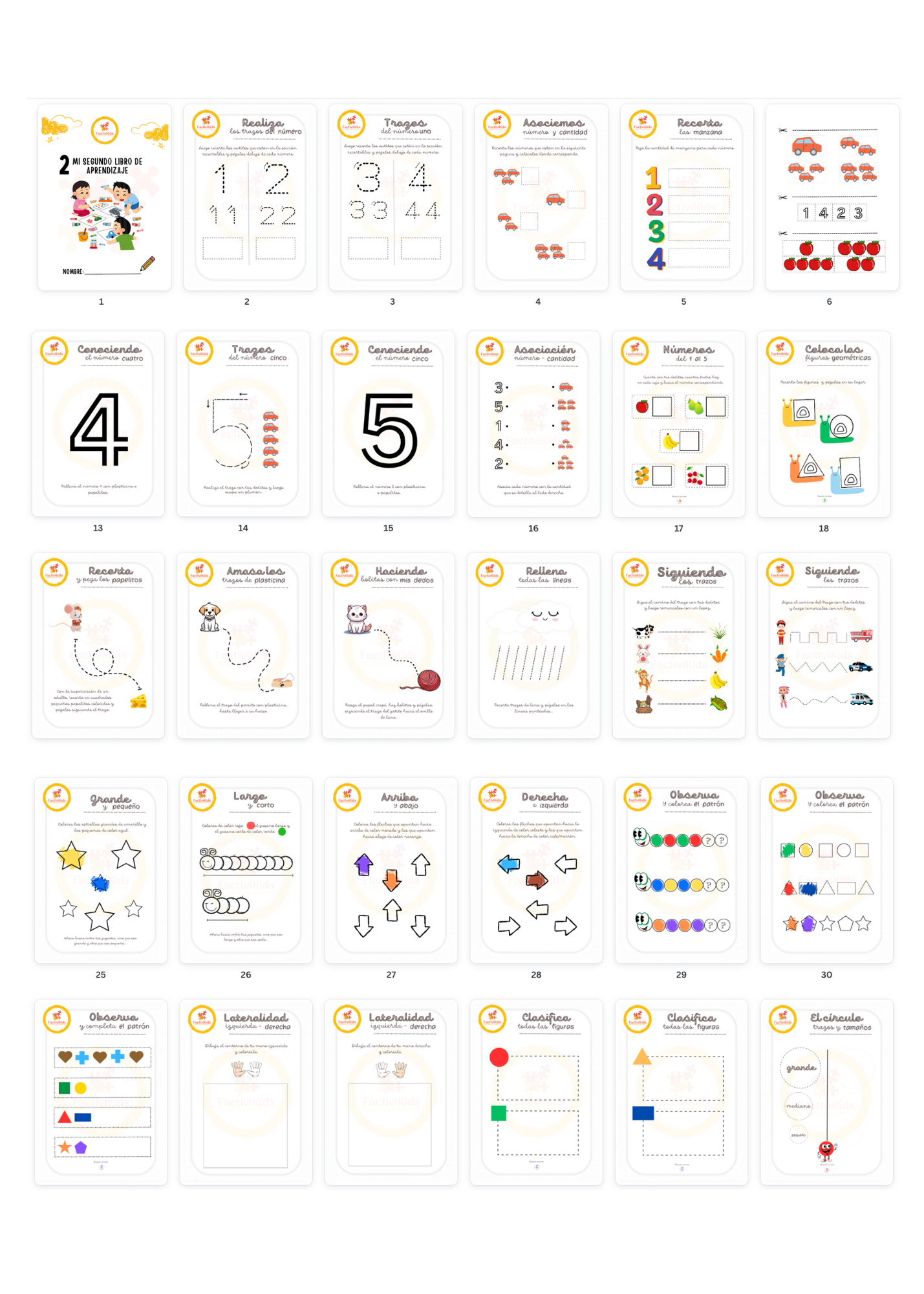 Actividades Infantiles 3 años + | Mi Segundo Libro