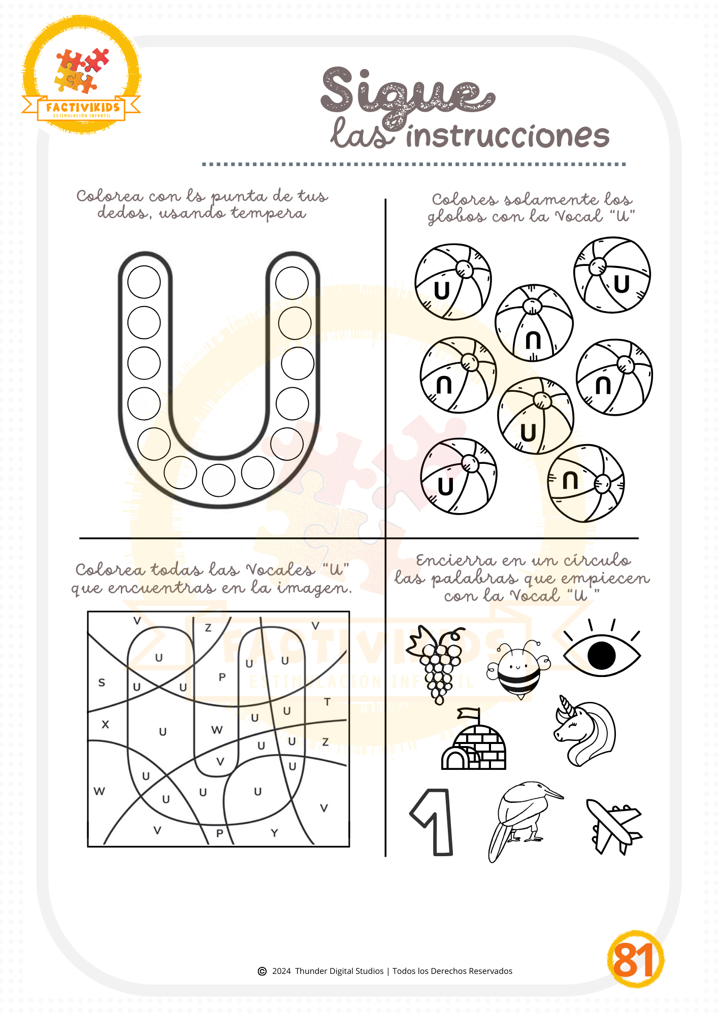 Actividades para Imprimir | 3 años +