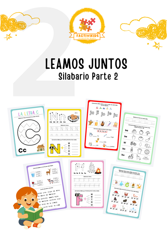Mi Silabario,  sigamos aprendiendo a leer - Parte 2
