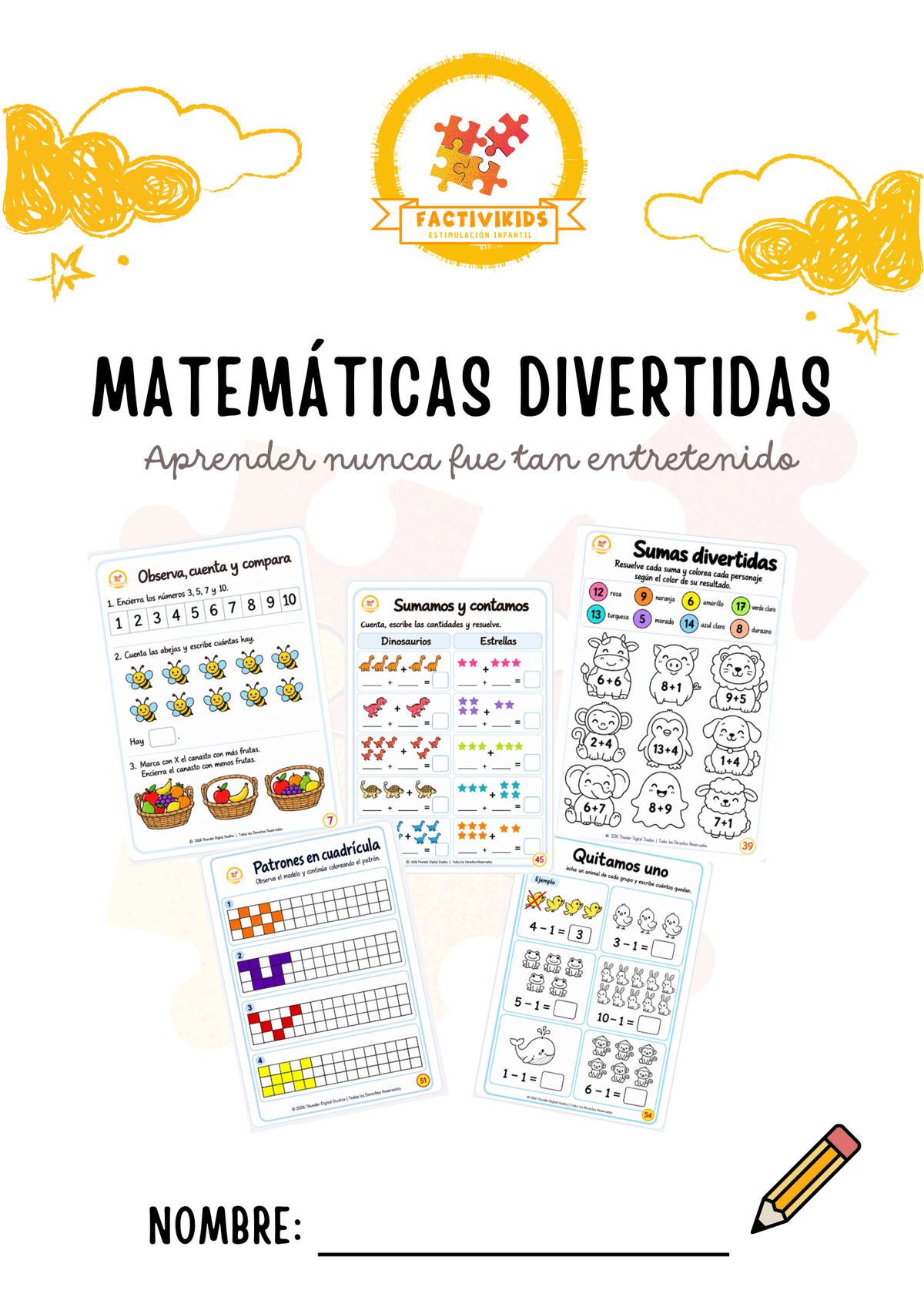 Ejercicios y Actividades Matemáticas Infantiles